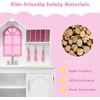 HOMGX Kids Wooden Play Kitchen Set, Classic Toddler Pretend Kitchen