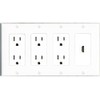 RiteAV HDMI Wall Plate 4 Gang with 3 x 15A