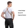 LazarsSpace Men's Side Suspenders with Dual Clips Per Side -
