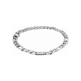 Breil Groovy Collection Stainless Steel Jewellery for Men, Silver Plated