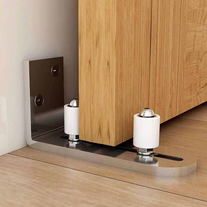 CCJH Barn Door Floor Guide Stainless Steel Adjustable Sliding Door