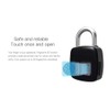 Cactus Life Fingerprint Authentication Padlock, Smartphone Bluetooth Detachment, 2-way, No