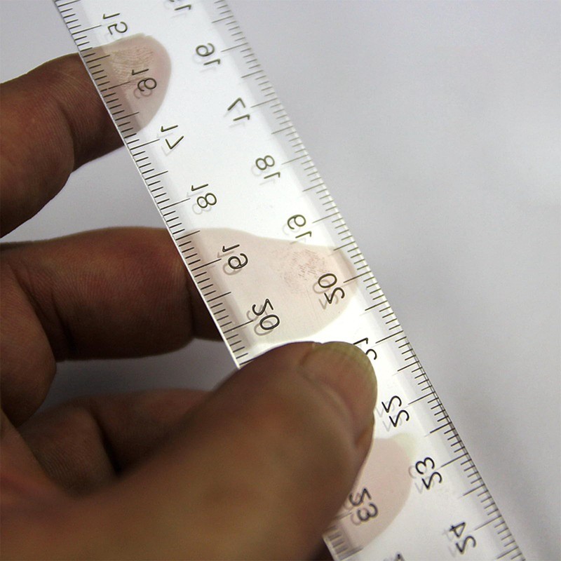 Priaora 2pcs 12 Inch/30 cm Junior T-Square Plastic Transparent T-Ruler