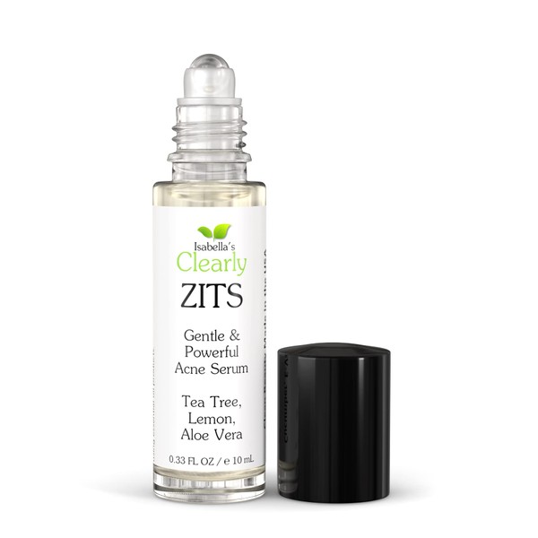 Clearly ZITS Acne Pimple Treatment | Clear Skin Fast with Natural Tea Tree and Aloe Vera Non-Drying Face Serum for Mild, Moderate, Hormonal, Severe Cystic Acne