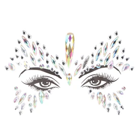 Joyas Faciales, Brillos Para La Cara Pegatinas de Diamantes de Imitación Faciales Cara Brillante Ojos Brillantes Adornos de Maquillaje Facial Gemas Faciales Pegatinas Temporales para el Cuerpo Aptas