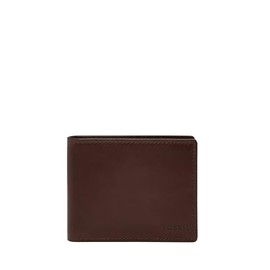 Fossil Men's Bifold Wallet, Dark Brown, One Size