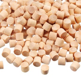 200-Piece Wooden Screw Covers - 3/16 Inch, Flat Head, Hole Plugs