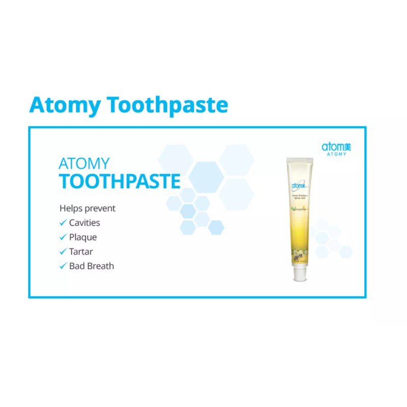 Atomy Propolis Toothpaste Oral Care Green Tea Extract 1set (50