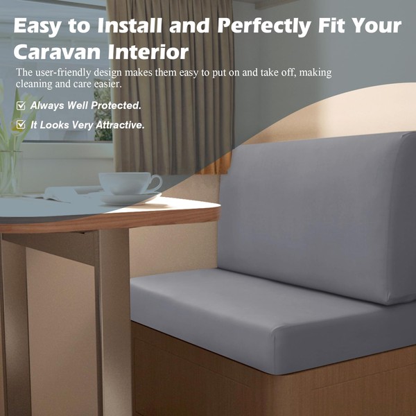 WEGREAT WEGREAT Wohnwagen Sitzbezge Set 2 Stck Wohnwagen Sitzpolster Bezug,