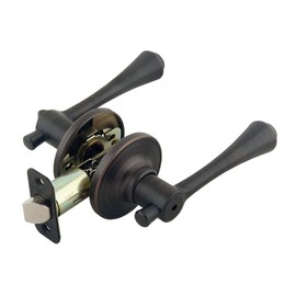 Design House 702431 Ironwood 2-Way Adjustable Privacy Door Lever, Brushed Bronze