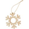 Baker Ross Winter Snowflake Wooden Photo Frame Xmas Hanging Decorations