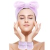 AOPRIE SPA Headbands for Washing Face Makeup Headbands with Bow