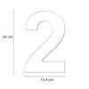 Metzler House Number Made of Solid Steel in Anthracite, RAL
