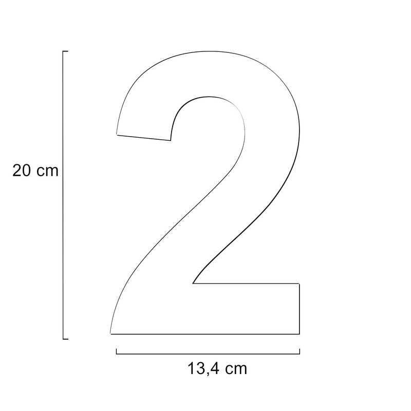 Metzler House Number Made of Solid Steel in Anthracite, RAL