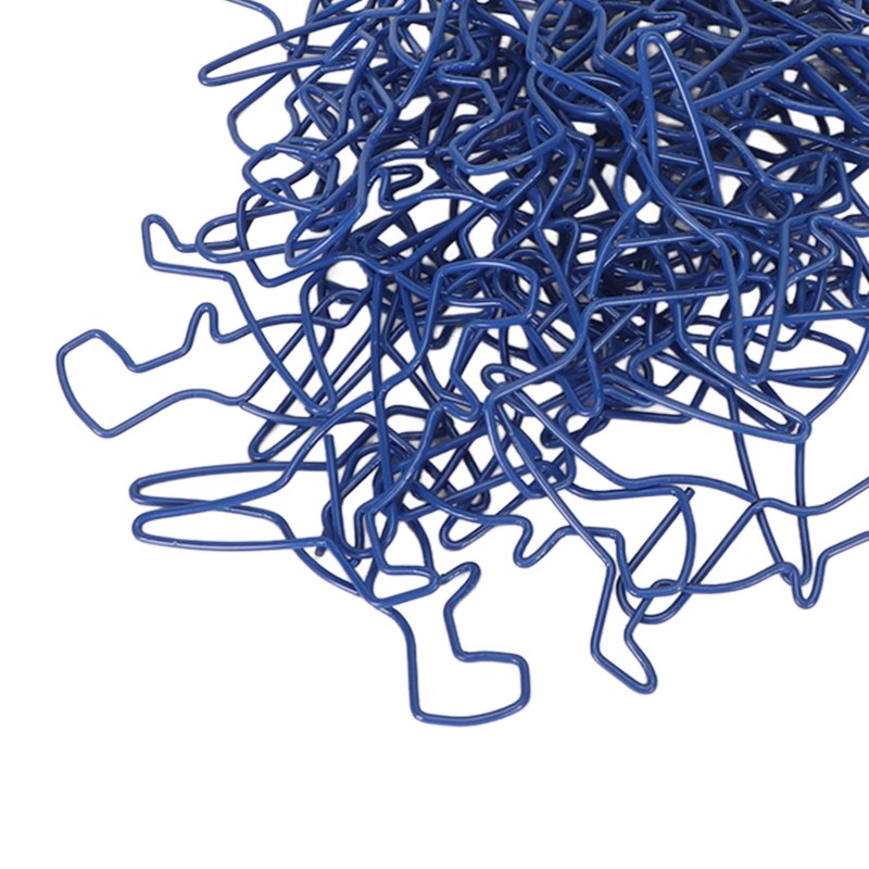 50pcs Paper Clips Strong Clamping Power Electroplating Process Colorfast Paperclips