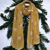 GFM® Robin Birds Print Christmas Scarf (.RN-09-MTD-Mustard)