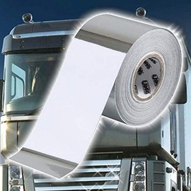 TRUCK DUCK® Universal Chrome Decorative Strips 10 m x 40 mm Protective Film Strips Sticker Tape Truck Car Motorcycle