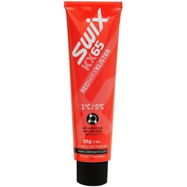 Swix Scraper Wax & Skipflege Skiwachs, Rot / KX65, 55g