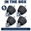 Pearwow 4 Pack Rubber Studs Shock Absorber,Rubber Anti Vibration Isolator