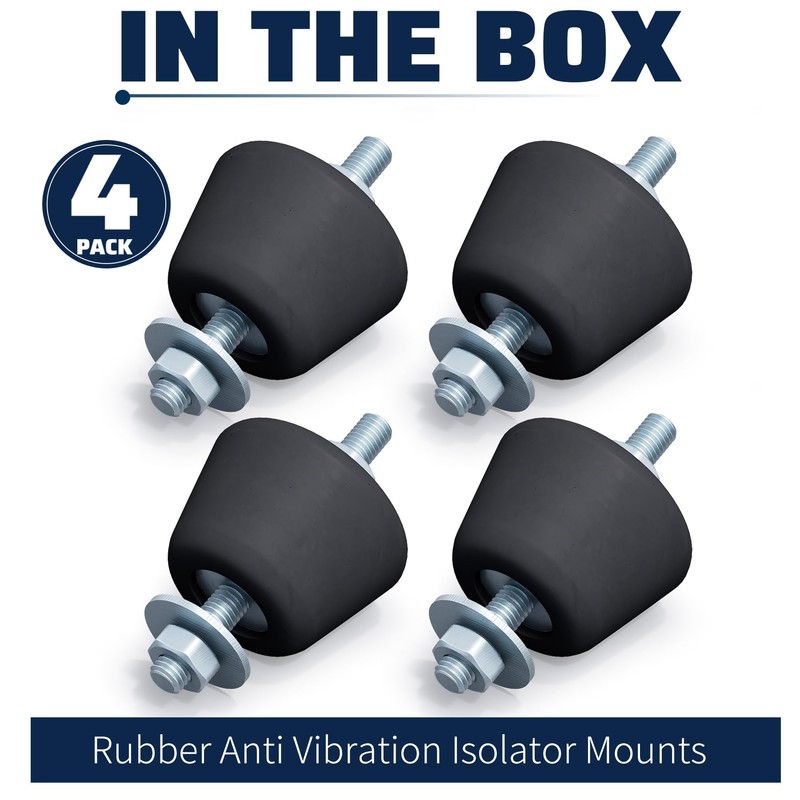 Pearwow 4 Pack Rubber Studs Shock Absorber,Rubber Anti Vibration Isolator
