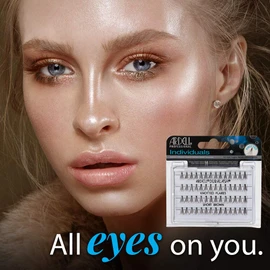Ardell Duralash False Eyelashes, Knotted Flares Short Brown, 4 Pack