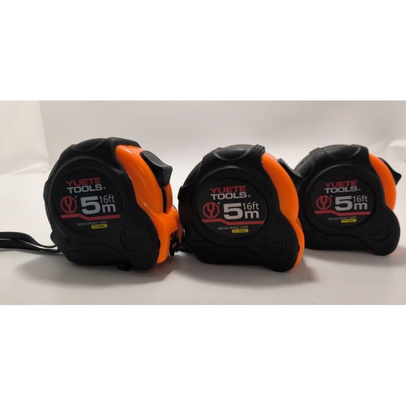 TapeMeasure YUETE TOOLS TAPE MEASURE 16FT 5M set of 3