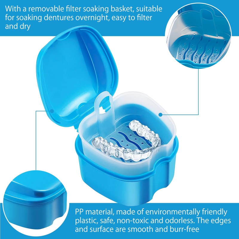 HENGBIRD 4pcs denture box, denture box, dental splint box, denture