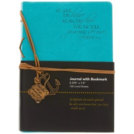 Divinity Boutique Journal, Hope as an Anchor with Aqua Charm (22875) 7.5 x 5