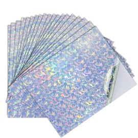 Printable Vinyl Sticker Paper 20 Sheets Holographic Waterproof Decal Paper,Self-Adhesive Labels Crafts,Dries Quickly Tear Resistant-for Any Epson HP Canon Sawgrass Inkjet Printer Diamond