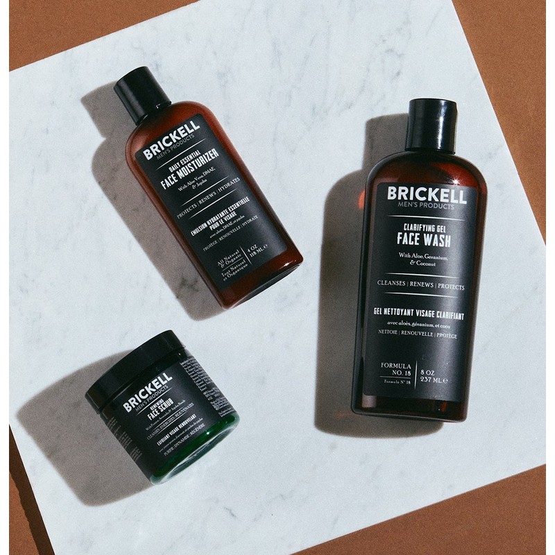 Brickell Men's Daily Advanced Face Care Routine I Scented