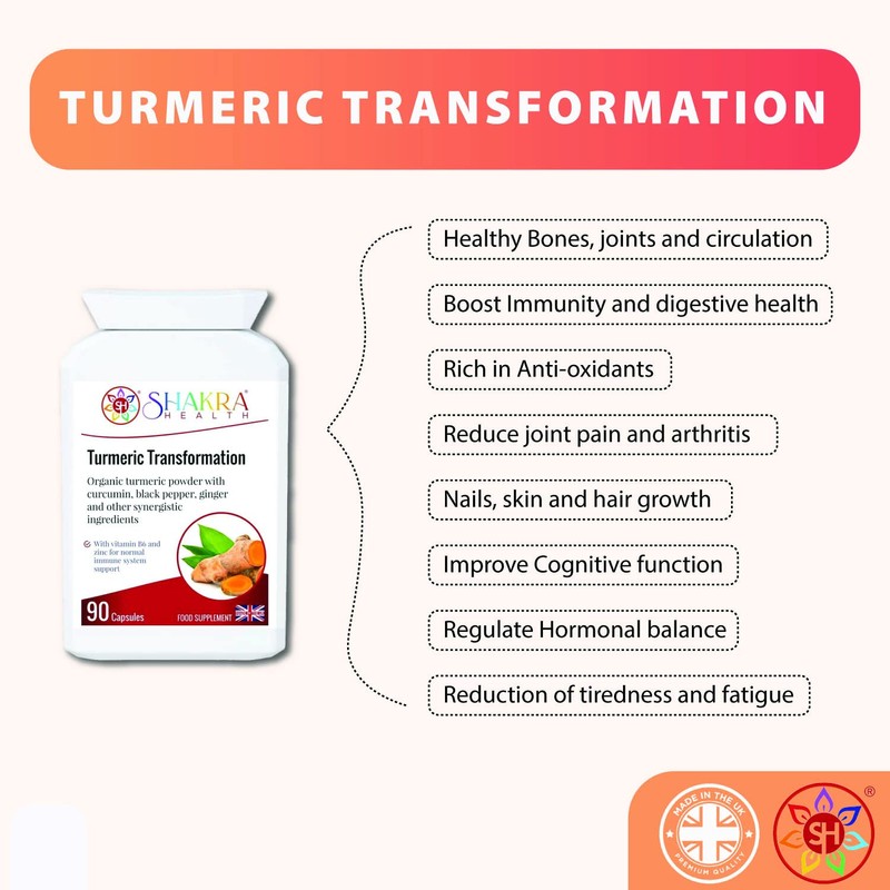 Turmeric Transformation | 90 Capsules. Ayurvedic Gold, Joint Support &