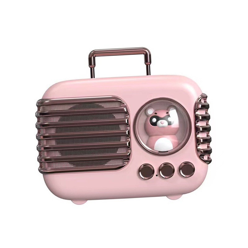 Cute Retro Bluetooth Speaker Mini Luggage Mini Speaker Creative Vintage