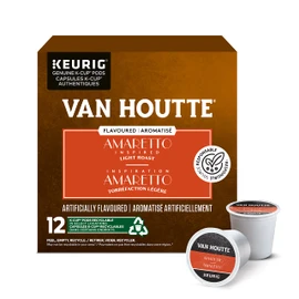 Van Houtte Amaretto K-Cup Coffee Pods, 12 Count For Keurig Coffee Makers