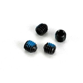 Traxxas 4897 Screws, set (grub) 4mm (6) (with threadlock)