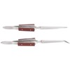 2Pcs Self Locking Tweezers, Straight Curved Tip Cross Tweezers for