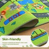 Merelax 3x5 Kids Car Rug Green Grey Area Rugs for