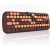 STOGA Wired Mechanical Gaming Keyboard - Mini Retro Style Chocolate