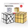 ROXENDA Speed Cube Set, Gold Mirros Cube Bundle of Cube