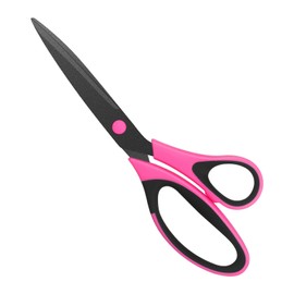 Frepxzlk Fabric Scissors, Titanium Non-Stick Teflon-Coated Stainless Steel Blades, Soft-Grip Handles, for Home, Office and School