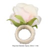 4PCS Rose Napkin Ring Simulated Plastic Reusable Vine Design Napkin