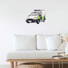 Extra Large 460mm 'Police Dog Van' Permanent Sticker Decal for