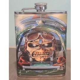 Iron Maiden: Aces High custom made  8 oz flask  NEW