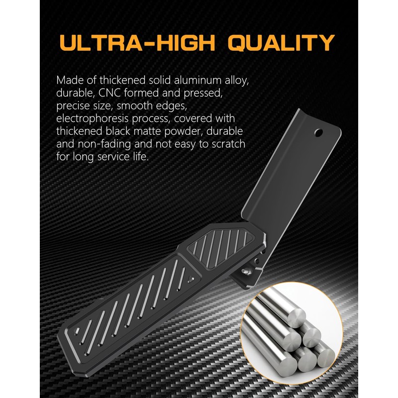 Dead Pedal for Jeep 4xe, Aluminum Gladiator Dead Pedal Adjustable