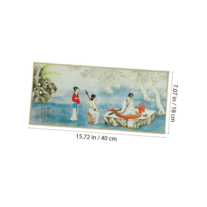 Kichvoe 2pcs Chinese Style Tea Towels Soft Absorbent Teapot Mats