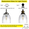 4 Pack Clear Glass Shades, Replacement Glass Globes for Ceiling