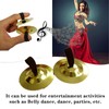 2 Pairs Finger Cymbals Professional Finger Dancing Musical Instrument for