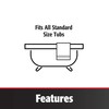 Plumb Pak K826-34DSBN Roller Ball Tub Drain Assembly, Brushed Nickel