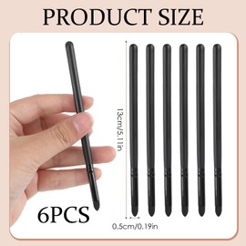 6PCS Eyeliner Smudge Brush,Eyeshadow Eyeliner Blending Kit Sponge Brush Stick Great Reusable Makeup Tool for Eyeliner Eyebrow Eye Shadow Women Girls for Pros & Beginners