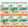 FeyBuosk 6 pcs 2qt Food Storage Containers with Lid, Square