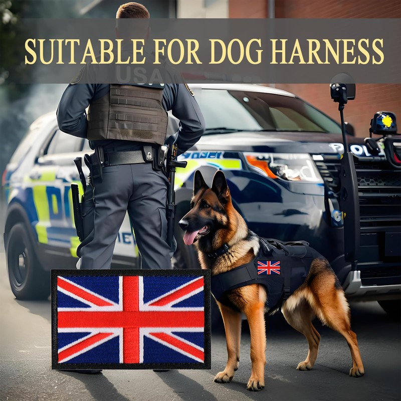 EmWoot 2PCS British UK United Kingdom Flag Patch Embroidered Morale
